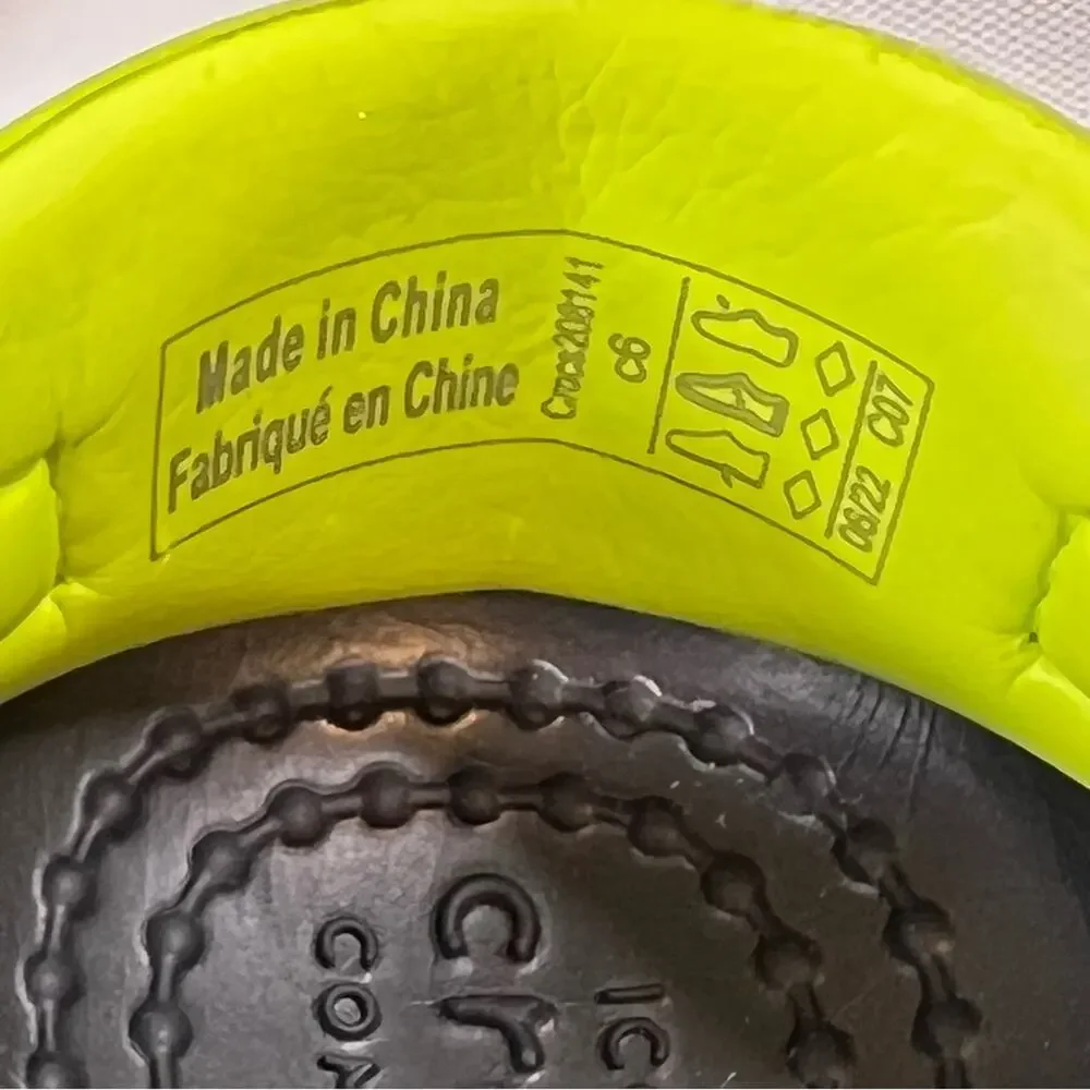 Crocs Ron English Area 54 All Terrain Clogs Size C6 6 Toddler Green Alien UFO